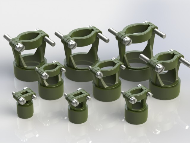 圆形连接器的后壳（电缆夹），尺寸08至24